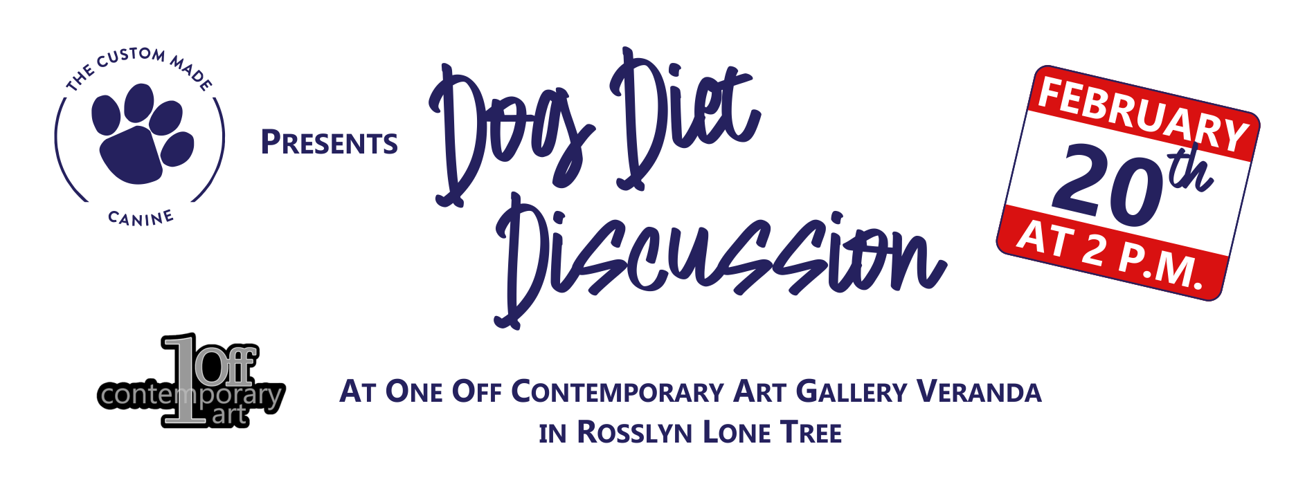 Amy presents Dog Diet Discussion at One Off Contemporary Art Gallery